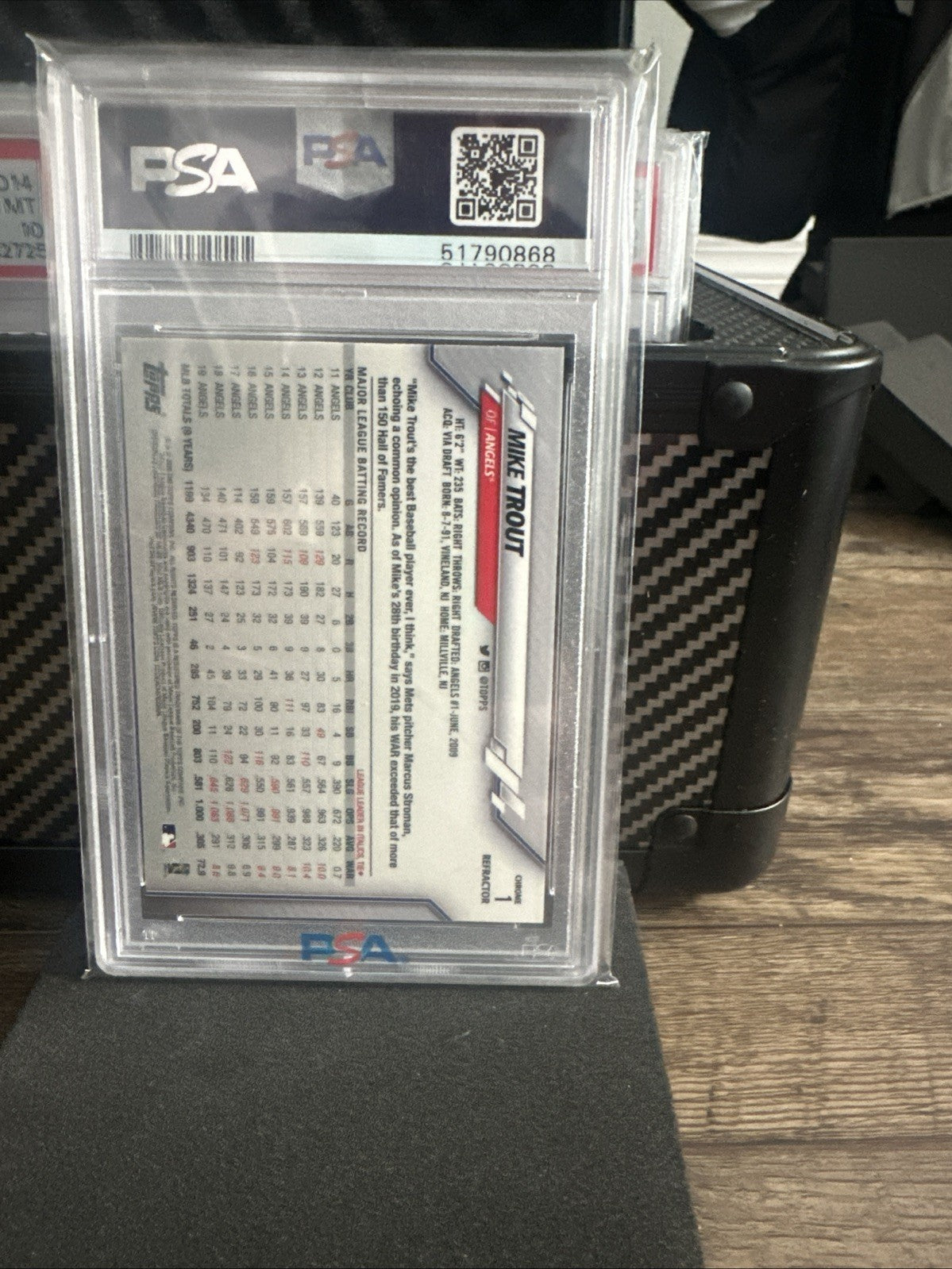 2020 Topps Chrome - Mike Trout #1 X-Fractor PSA 10