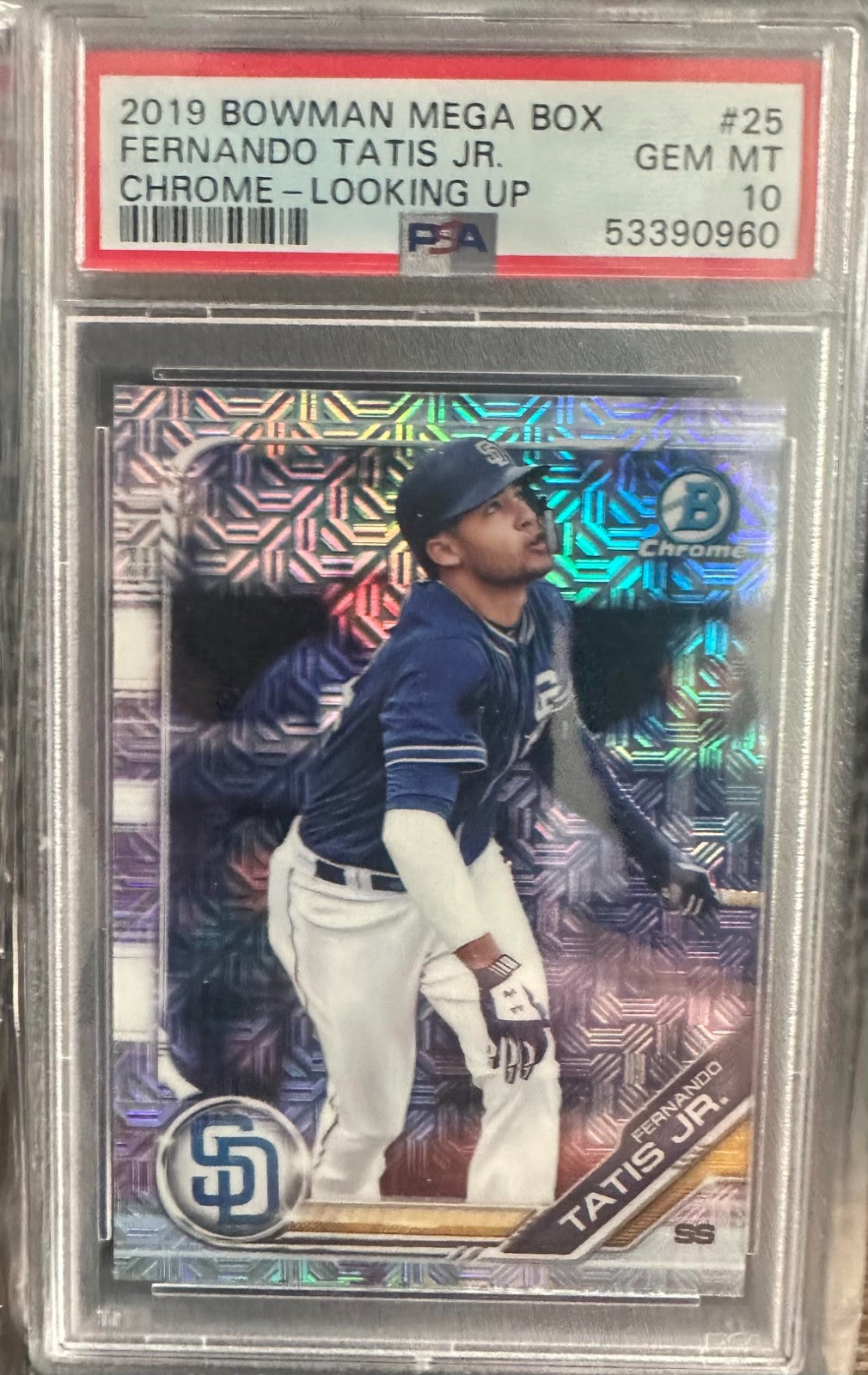 2019 Bowman Mega Box Chrome - Looking Up Fernando Tatis Jr. #25 PSA 10