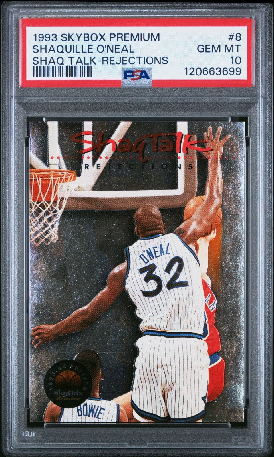 1993-94 Skybox Premium - Shaq Talk Shaquille O'Neal #8 PSA 10 LOW POP!