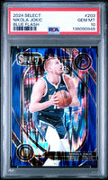 2024-25 Panini Select Blue Flash Nikola Jokić #203 Blue Prizm PSA 10 / 99 POP 2