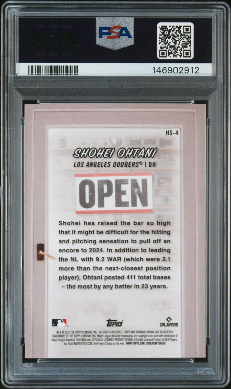 2025 Bowman - Hobby Stars Shohei Ohtani #HS-4 PSA 10 LOW POP!