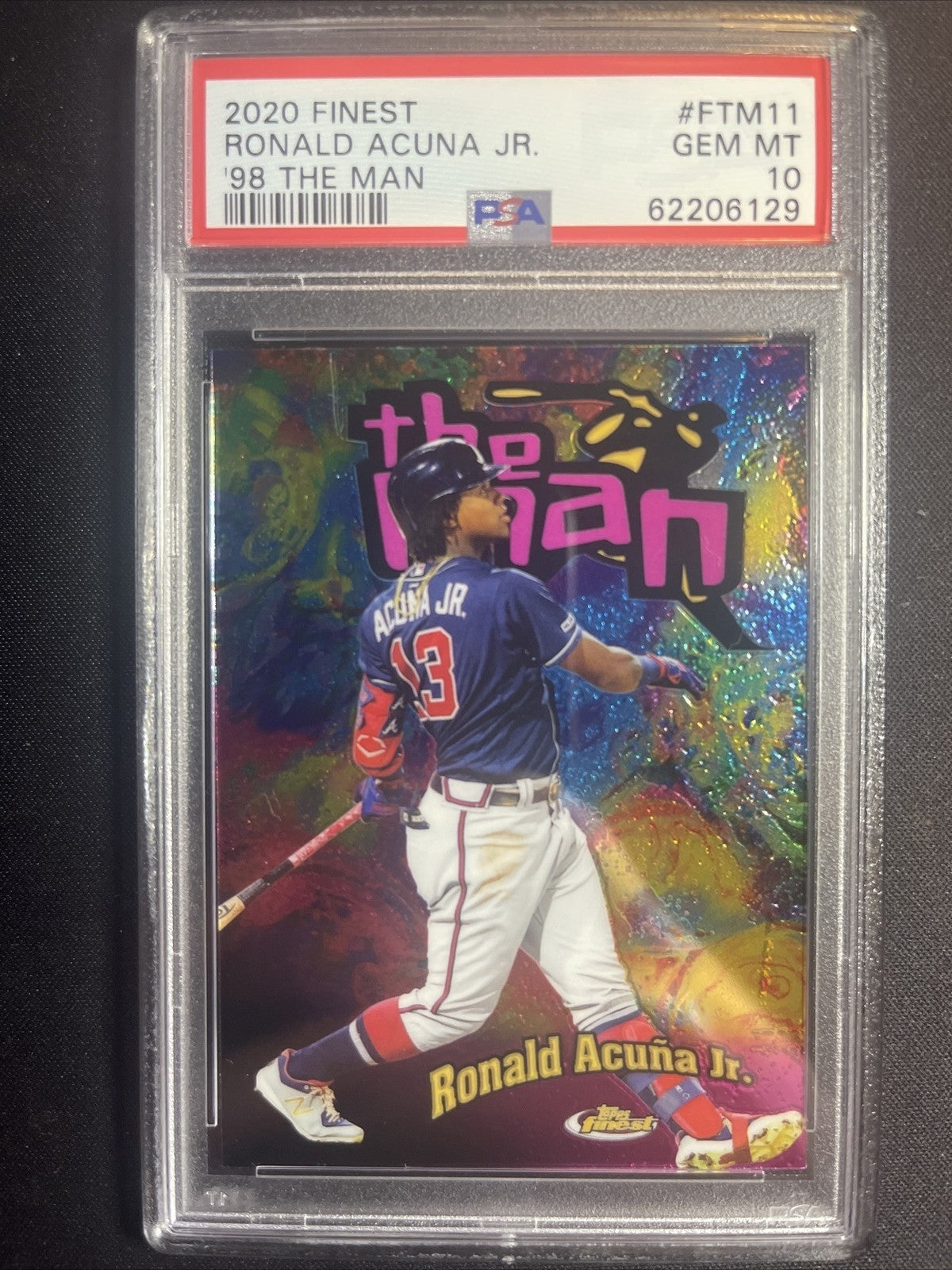2020 Topps Finest - Finest the Man Ronald Acuña Jr. #FTM-11 PSA 10