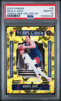 2023 Panini Phoenix Nikola Jokic Temple Men Yellow Ice #15 /175 PSA 10 POP 5!