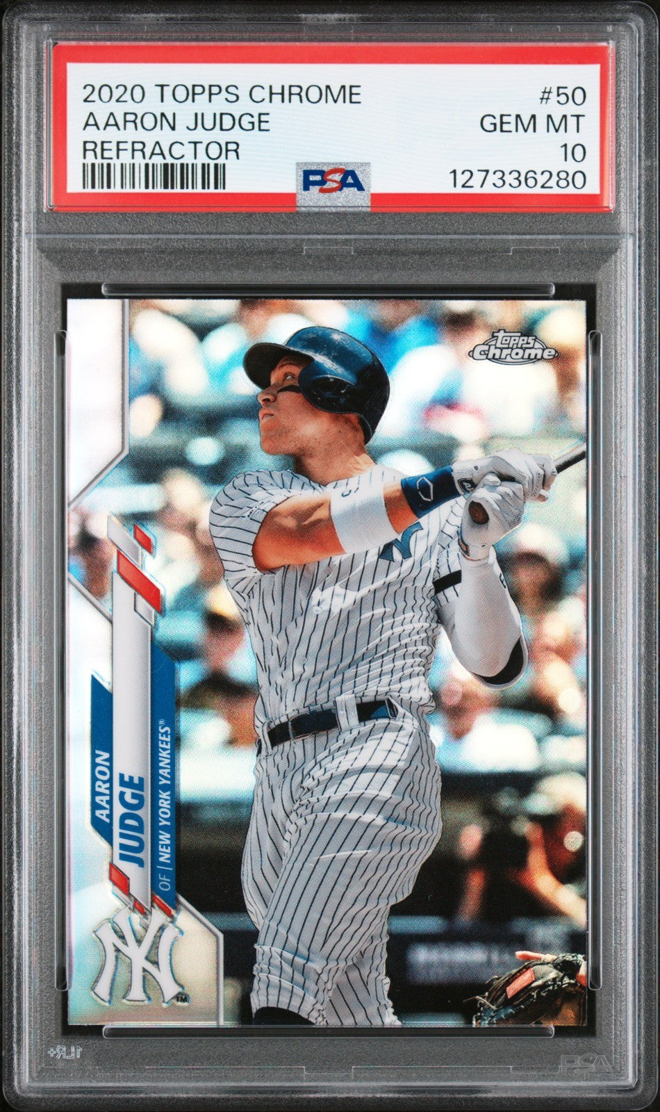2020 Topps Chrome - Aaron Judge #50 Refractor PSA 10