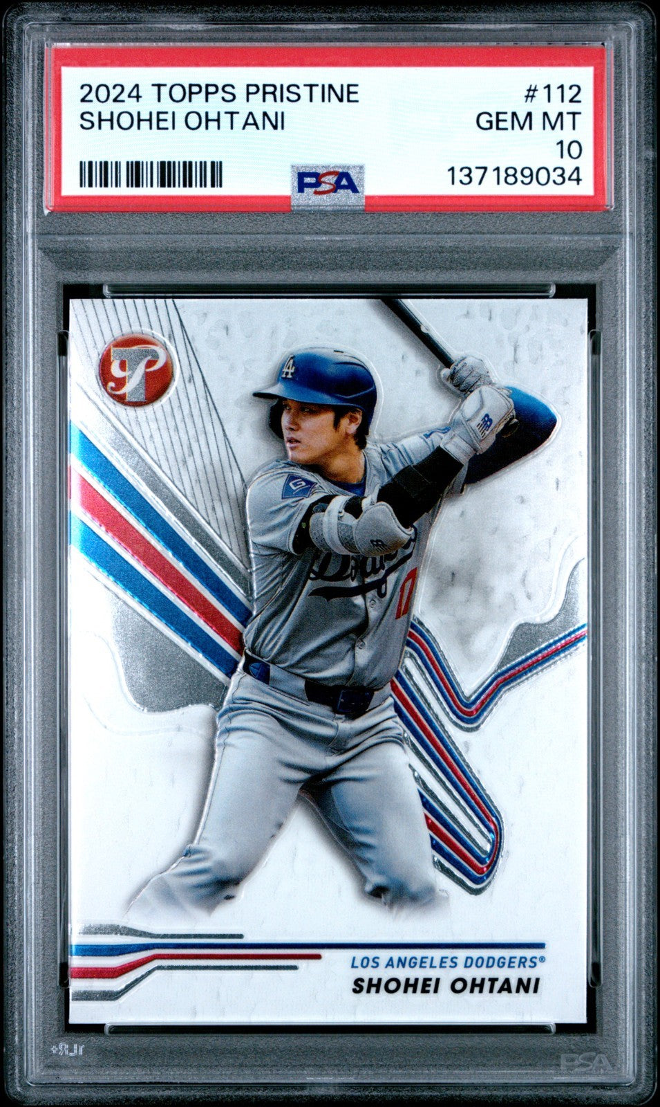 2024 Topps Pristine - Shohei Ohtani #112 Refractor PSA 10