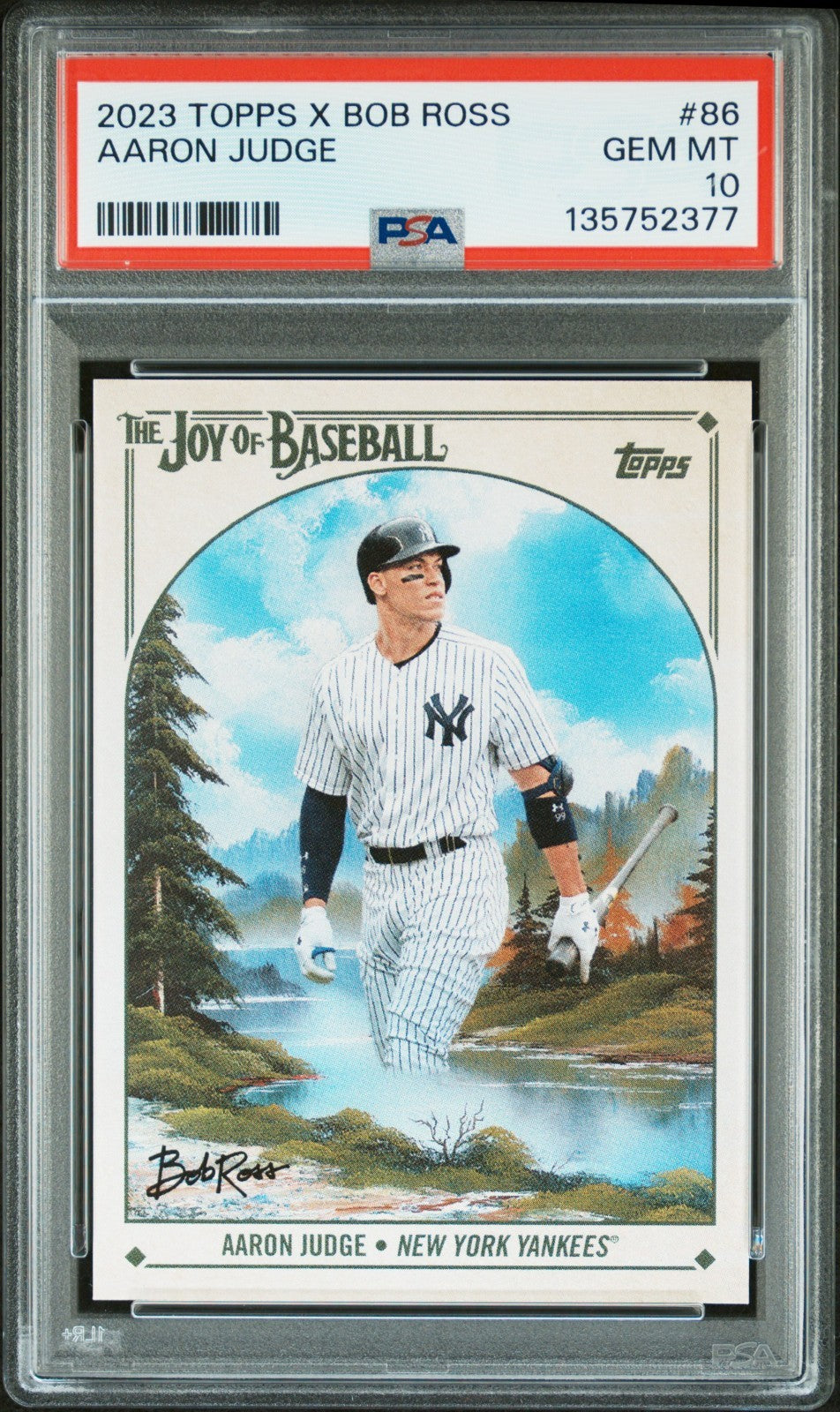 2023 Topps X Bob Ross The Joy of Baseball - Aaron Judge #86 PSA 10