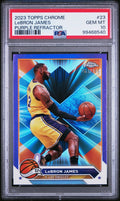 2023-24 Topps Chrome - LeBron James #23 Purple Refractor /349 PSA 10