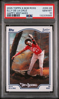 2025 Topps X Bob Ross the Joy of Baseball Happy Mistakes Elly De La Cruz PSA 10