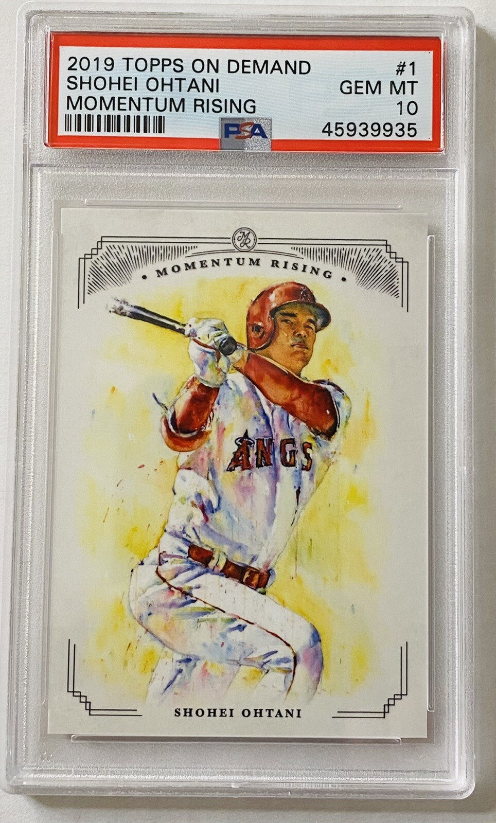 SHOHEI OHTANI 2019 Topps On Demand Momentum Rising #1 Graded PSA 10 Gem Mint