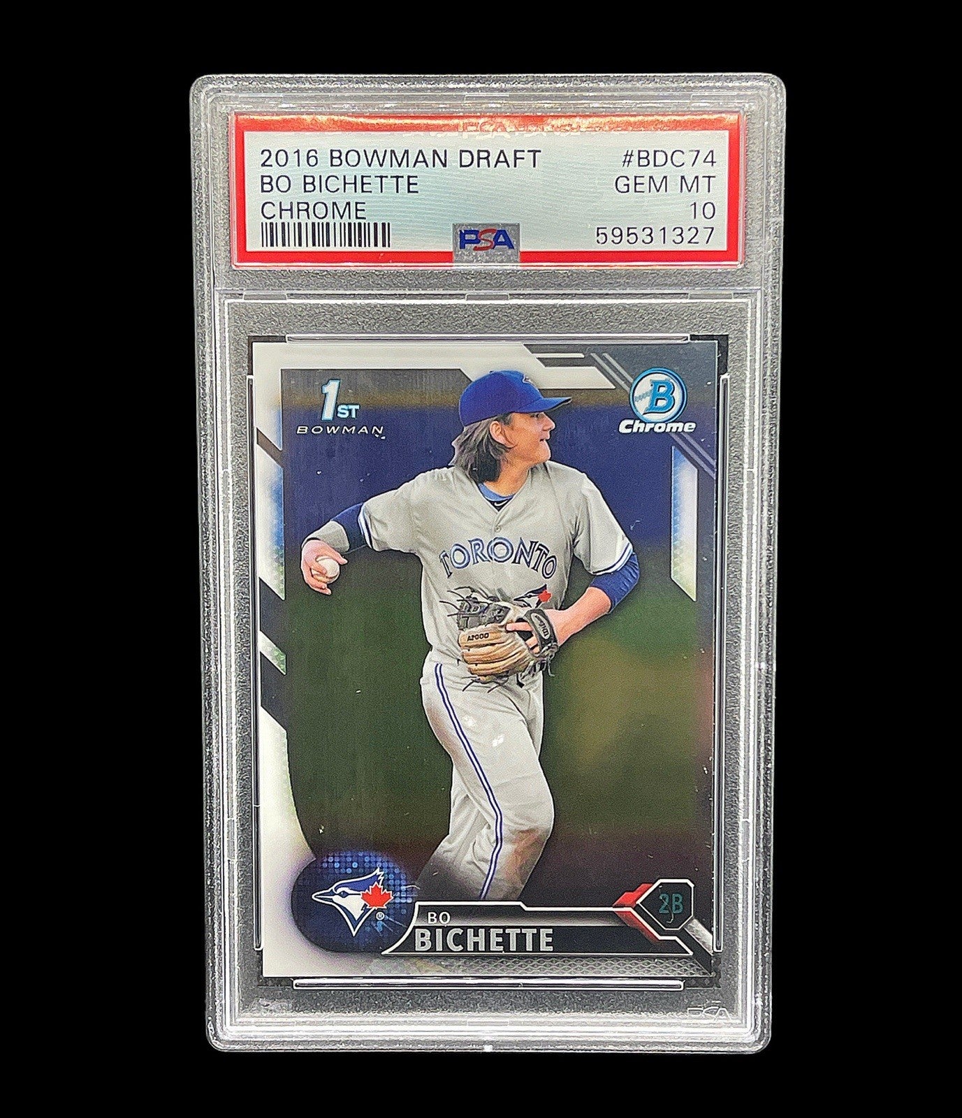2016 Bowman Draft - Chrome Draft Picks Bo Bichette #BDC-74 (RC) PSA 10