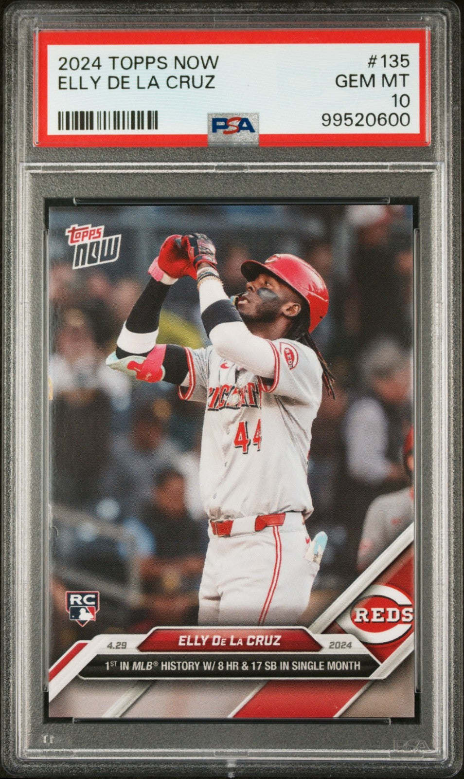 2024 Topps Now - Elly De La Cruz #135 (RC) PSA 10