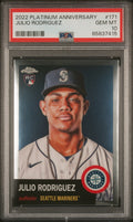2022 Topps Chrome Platinum Anniversary JULIO RODRIGUEZ #171 ROOKIE RC PSA 10 GEM