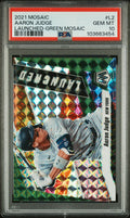 2021 Panini Mosaic - Launched Aaron Judge #L2 Green Mosaic Prizm PSA 10 Low POP!