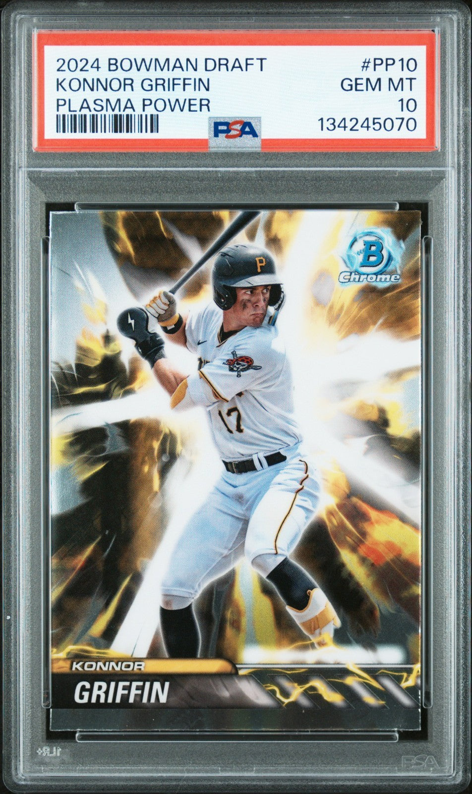 2024 Bowman Draft - Plasma Power Konnor Griffin #PP-10 PSA 10