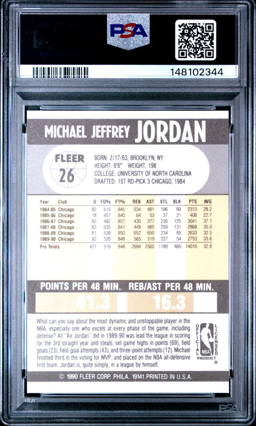1990-91 Fleer - Michael Jordan #26 PSA 10