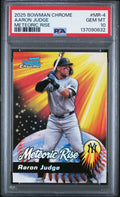 Aaron Judge 2025 Bowman Chrome #MR-4 Meteoric Rise PSA 10