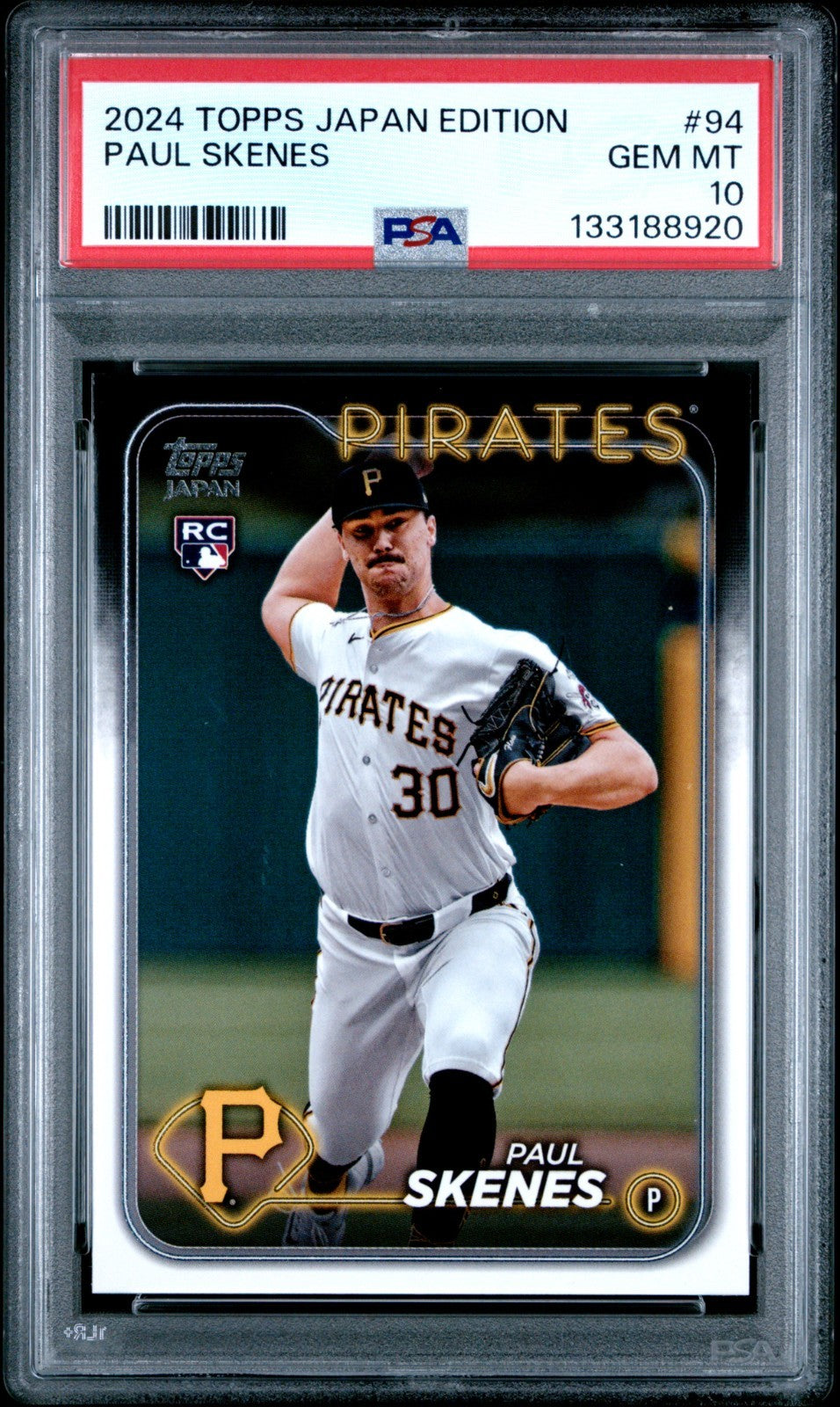 2024 Topps Japan Edition - Paul Skenes #94 (RC) PSA 10