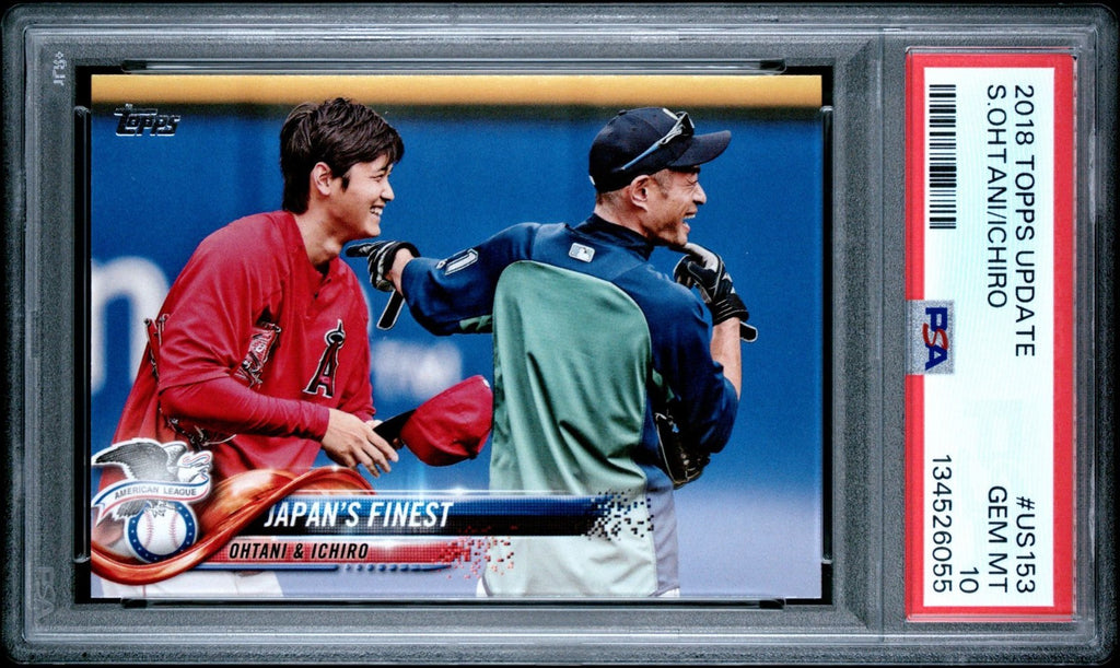 2018 Topps Update #US153 ICHIRO/ SHOHEI OHTANI RC Rookie PSA 10 GEM MT QTY AVAL