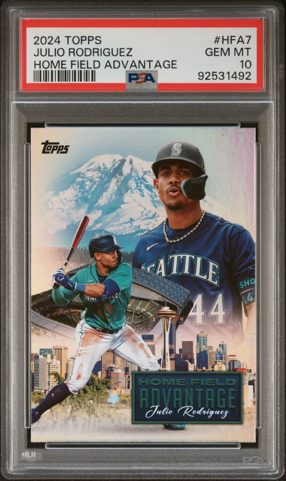 2024 Topps - Home Field Advantage Julio Rodriguez #HFA-7 PSA 10