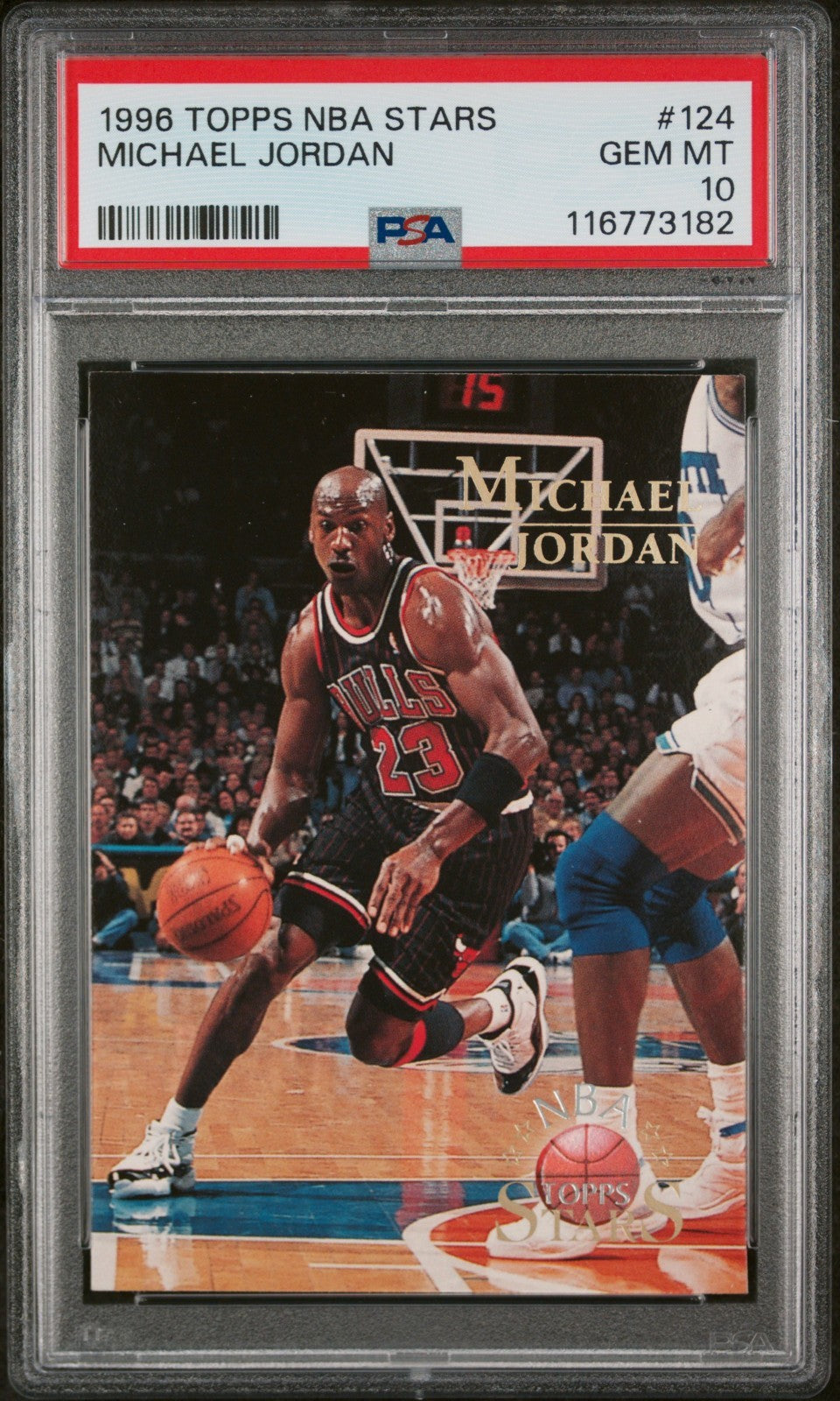 1996 Topps Stars - Michael Jordan #124 PSA 10 LOW POP!