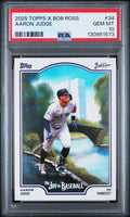 2025 Topps X Bob Ross the Joy of Baseball - Aaron Judge #34 PSA 10
