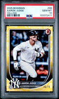 Aaron Judge 2025 Bowman Yellow /75 PSA 10 POP 4!