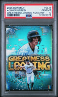 2025 Bowman Greatness Loading Konnor Griffin Aqua Refractor /125 (RC) PSA 10