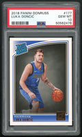 LUKA DONCIC 2018 PANINI DONRUSS RATED ROOKIE PSA 10 #177 RC