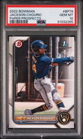 2022 Bowman Prospects Jackson Chourio #BP-79 PSA 10 GEM MT QTY
