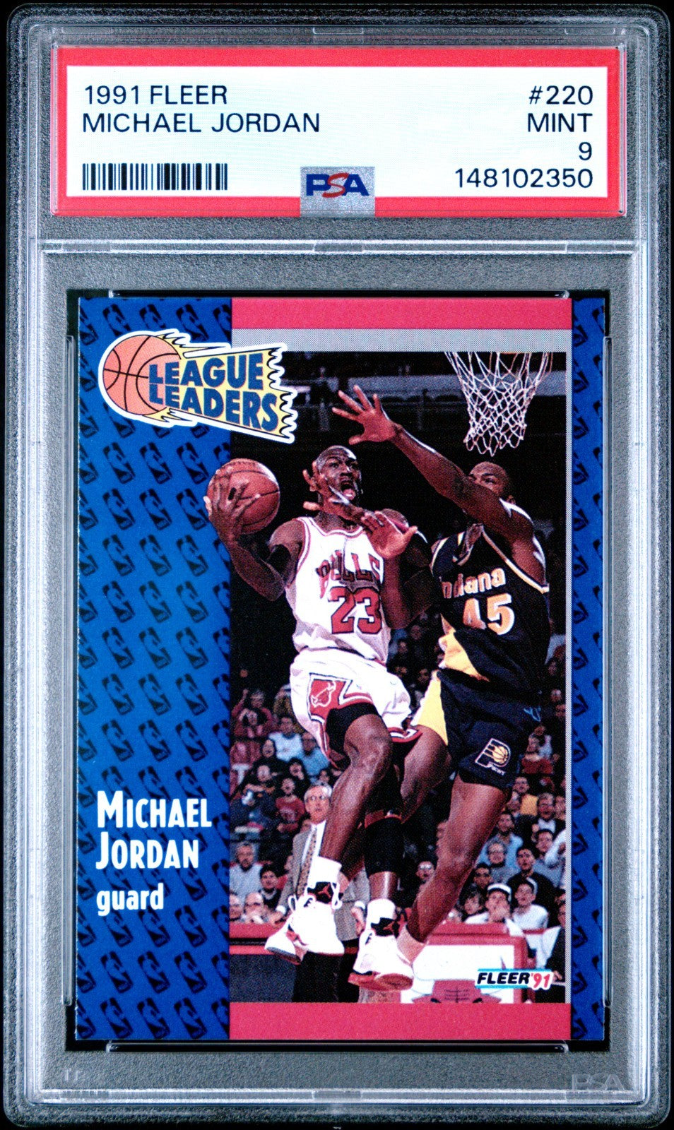 1991-92 Fleer - League Leaders Michael Jordan #220 PSA 9