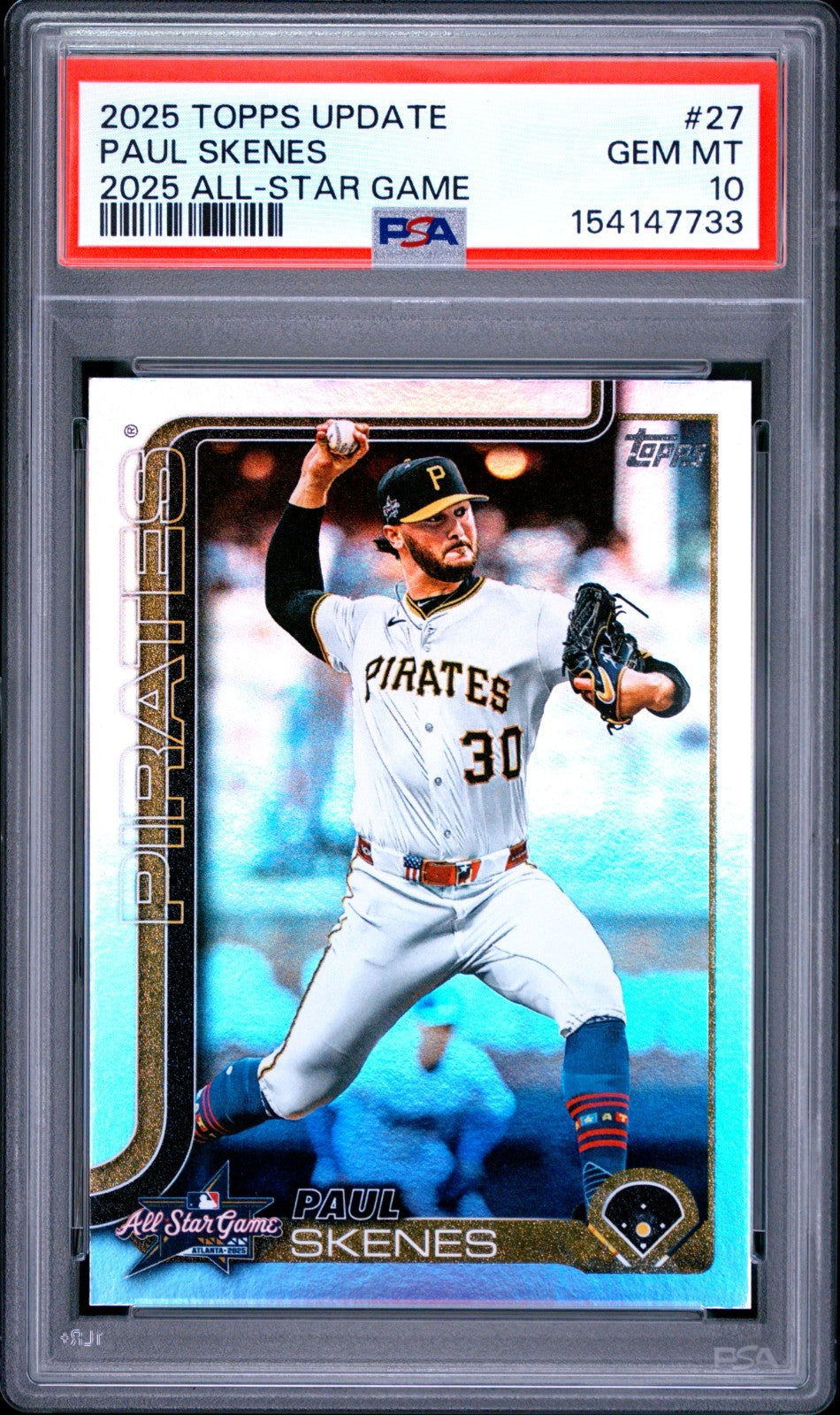 2025 Topps Update Series - 2025 All-Star Game Paul Skenes #ASG-27 PSA 10