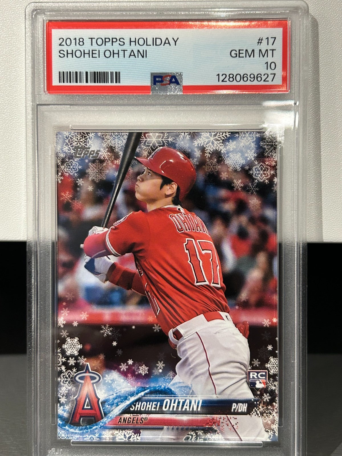 2018 Topps Holiday Shohei Ohtani RC PSA 10 GEM MINT #HMW17