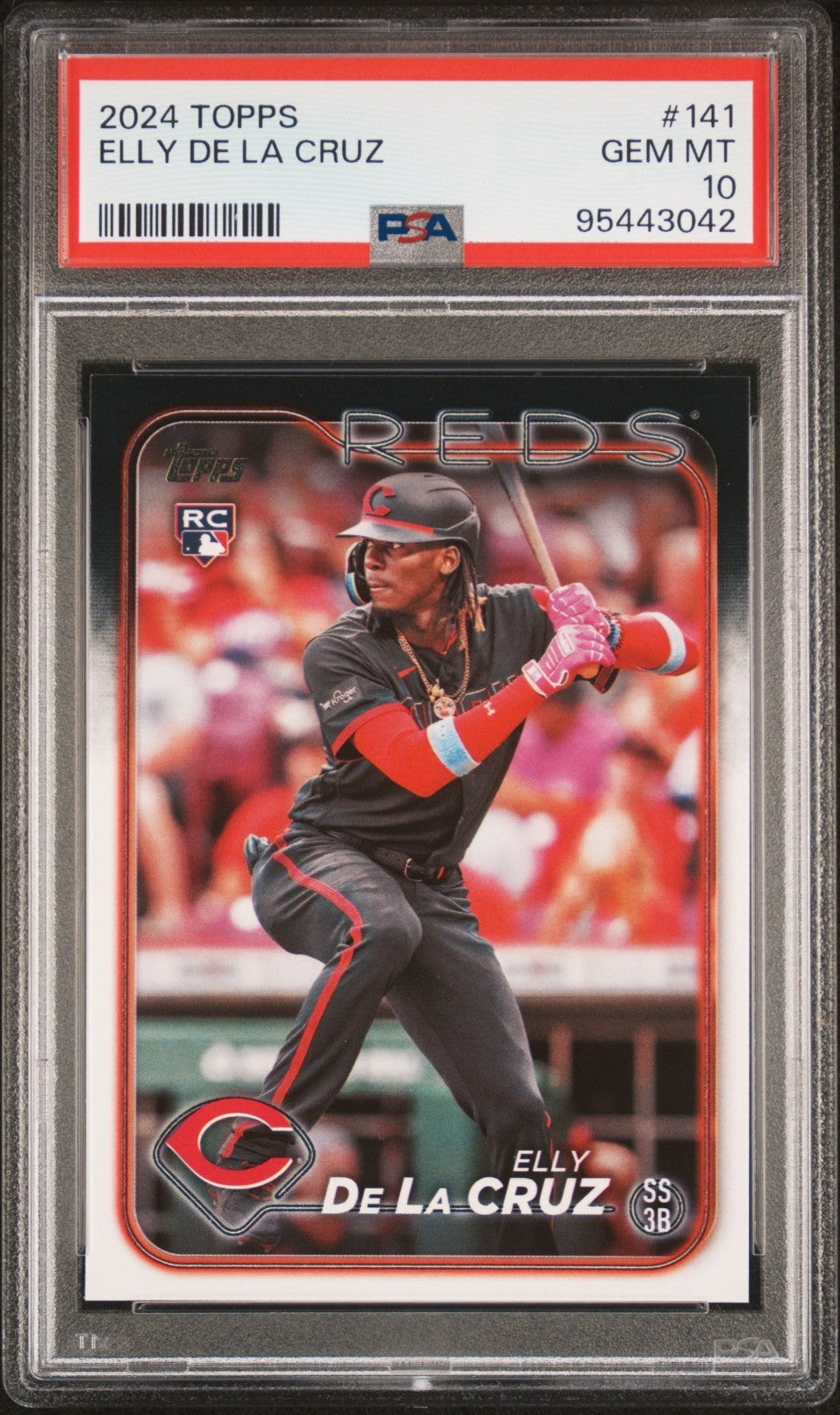 2024 Topps Series 1 - Elly De La Cruz #141 (RC) PSA 10