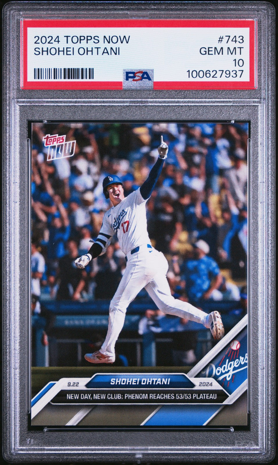2024 TOPPS NOW #743 SHOHEI OHTANI PSA 10