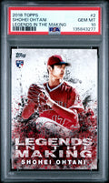 2018 Topps Shohei Ohtani Legends In The Making Rookie Card PSA 10 #2