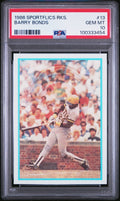 1986 Sportflics Rookies - Barry Bonds #13 (RC) PSA 10