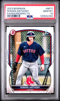 Roman Anthony 2023 Bowman Paper Prospects #BP71 RC PSA 10