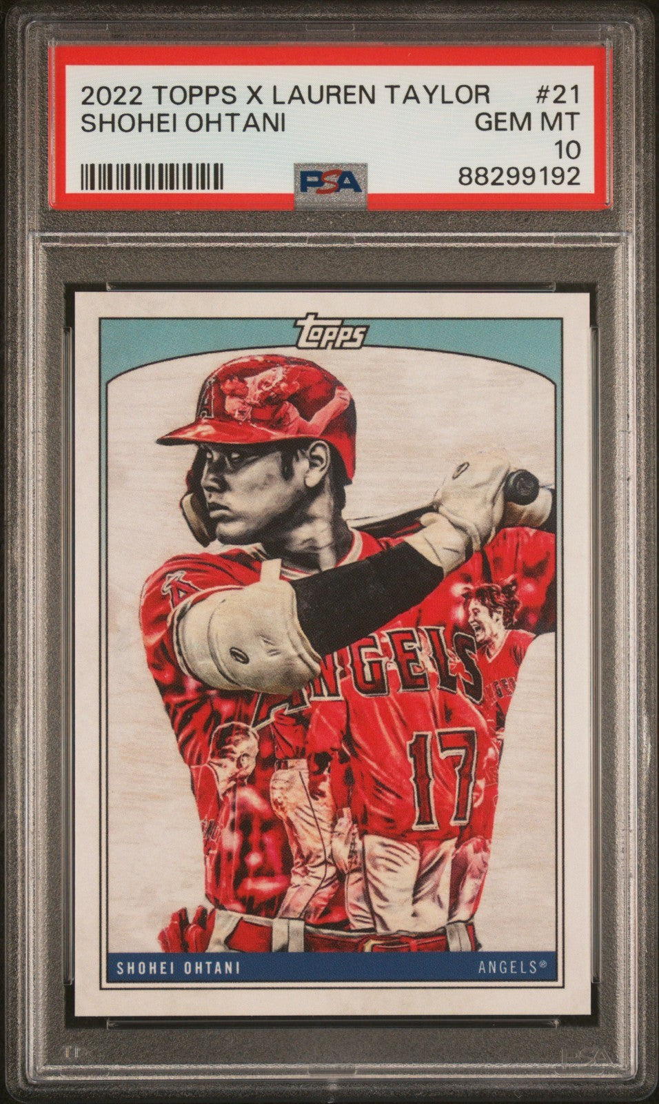 2022 Topps X Lauren Taylor - Shohei Ohtani #21 PSA 10