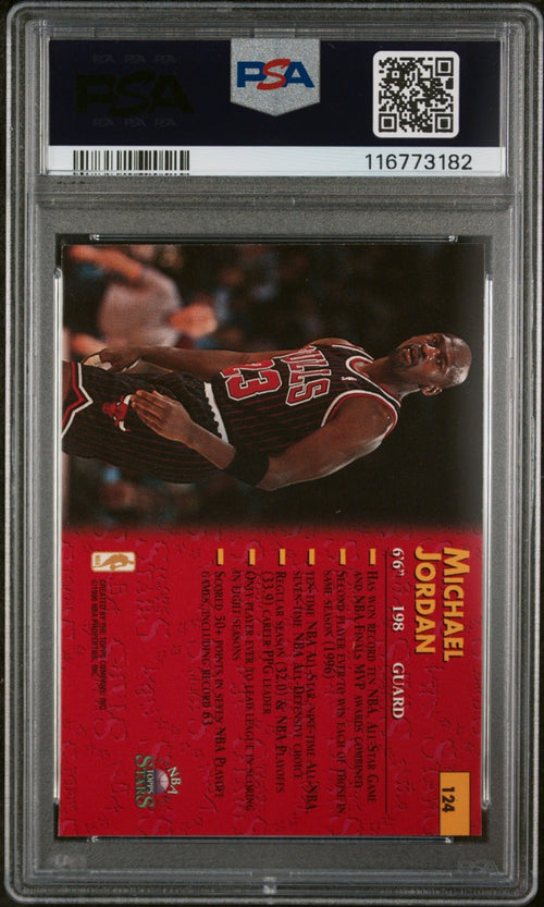 1996 Topps Stars - Michael Jordan #124 PSA 10 LOW POP!