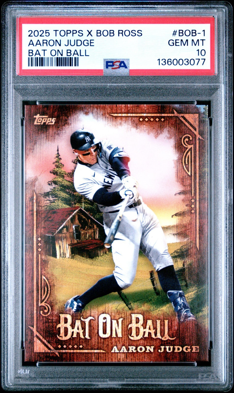 2025 The Joy Of Baseball Bat On Ball Aaron Judge #BOB-1 PSA 10