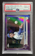 2022 Topps Chrome Update Bobby Witt Jr. #USC176 Purple Refractor RC PSA 10