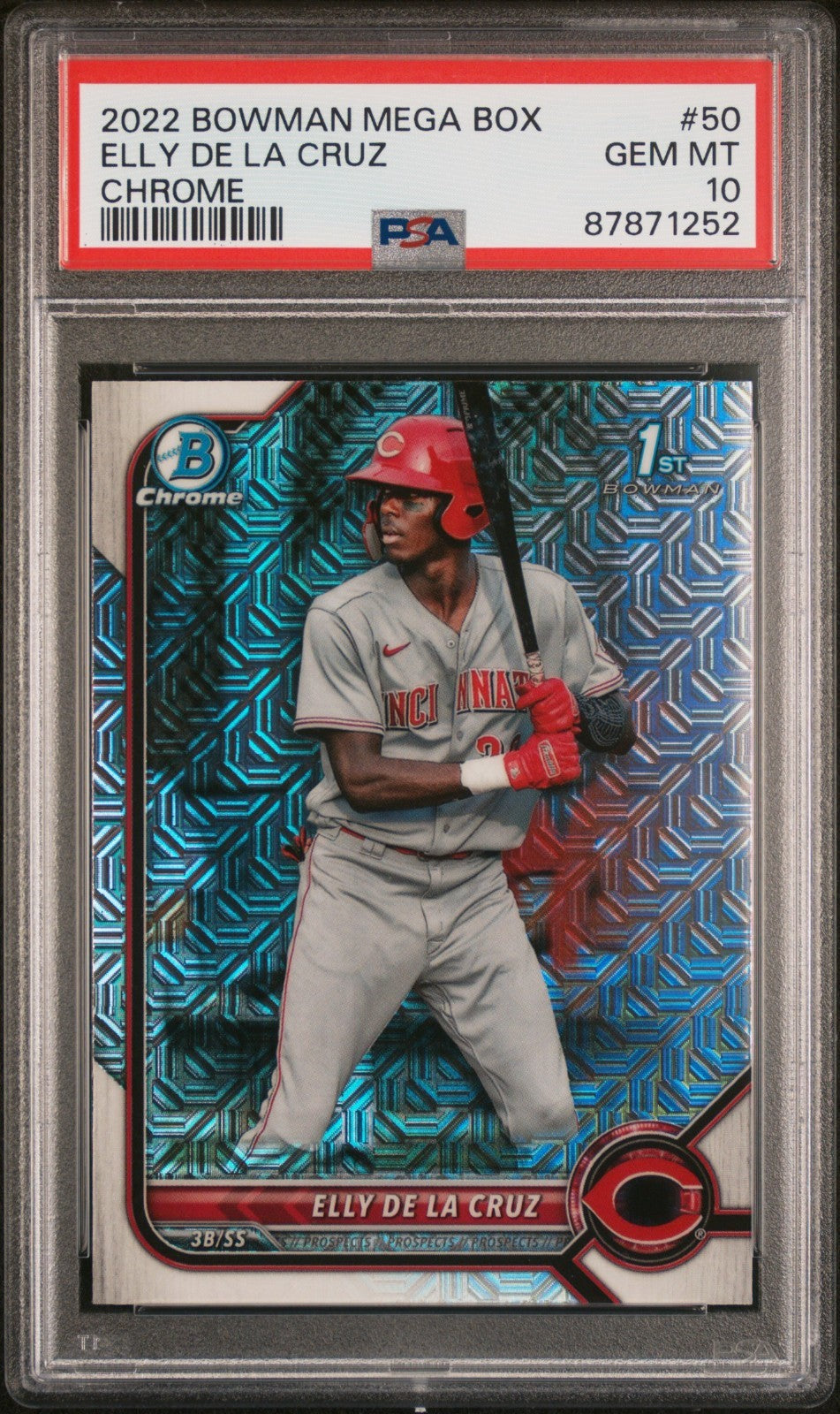 2022 Bowman - Mega Box Chrome Elly De La Cruz #50 PSA 10