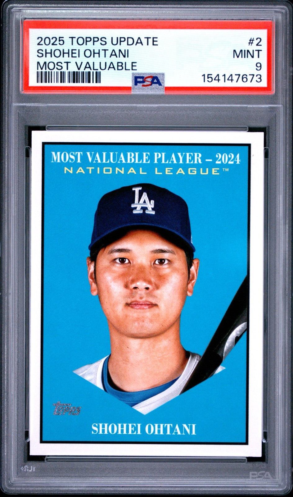 2025 Topps Update Series - Most Valuable Shohei Ohtani #MV-2 PSA 9