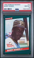 1986 DONRUSS THE ROOKIES BARRY BONDS PSA 10 #11 ROOKIE RC PIRATES