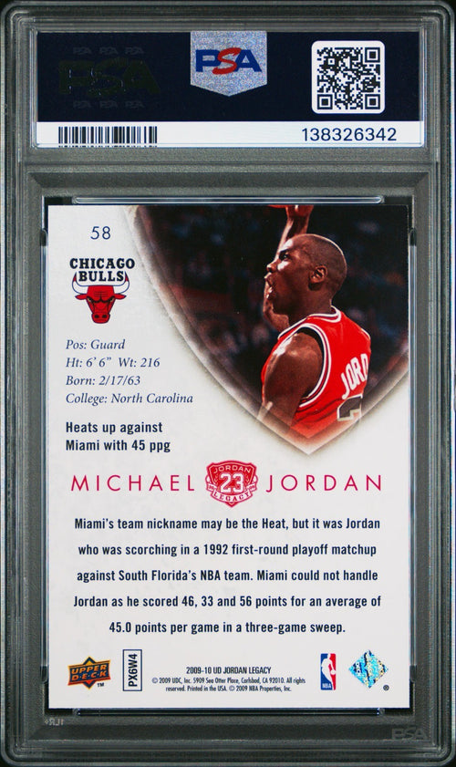 2009-10 Upper Deck Jordan Legacy Gold - Michael Jordan #58 LOW POP!