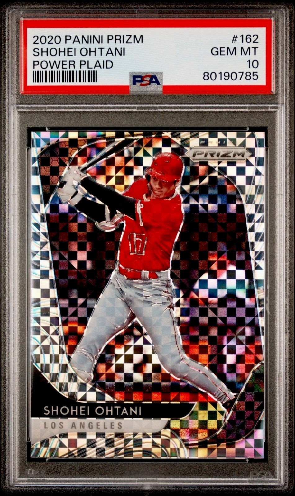 2020 Panini Prizm Power Plaid Shohei Ohtani #162